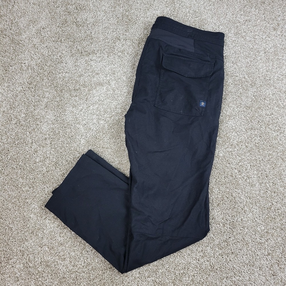 Roark Layover Traveler Mens 36 Solid Black Performance Stretch Pants Drawstring